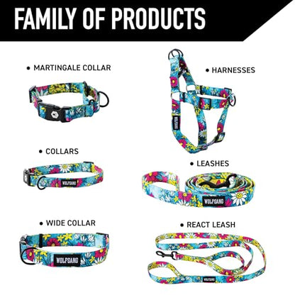 Wolfgang Heavy Duty, Adjustable Dog Collar with Quick Release Nylon Buckle for Walking & Training, LazyDaisy Print, Small - color: LazyDaisy Print, size: Small (5/8 Inch x 8-12 Inch)