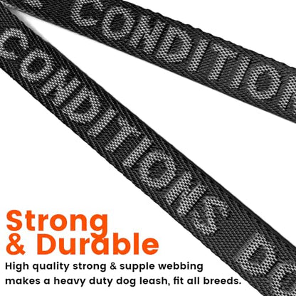 HOWGO Double Dog Leash,Tangle-Free 360 Swivel(Black, Pro M-L Splitter) | Individually Adjustable Length, Coupler Leads 2 Dogs,Aviation Aluminum Hooks,Durable Nylon,No-Tangle Walking,All Breeds - color: Black, size: Pro M/L