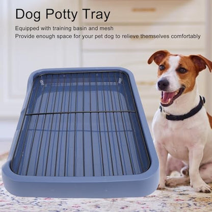 ZJchao Puppy Potty Tray Indoor Dog Potty Removable Odorless Portable Training Toilet with Grille for Small and Medium Dogs