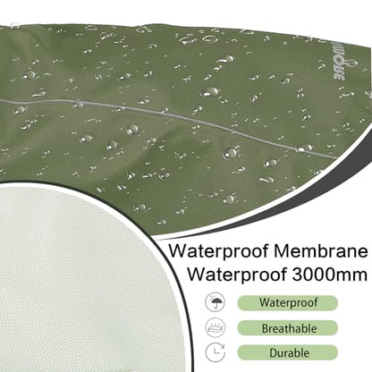 Waterproof Dog Raincoat, Adjustable Lightweight Dog Rain Jacket with Reflective Strip Leash Hole for Small Medium Large Dogs (Green, X-Large(37-55lb)) - color: Green, size: X-Large(37-55lb)