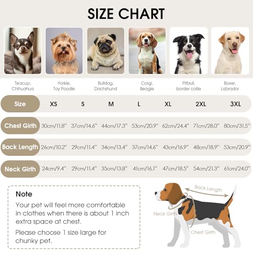 Queenmore Dog Sweater - Knitted Turtleneck Long Sleeve Check Pattern Dog Sweater, Warm Fall & Winter Browns: XS, S, M, L, XL - color: Brown, size: X-Large