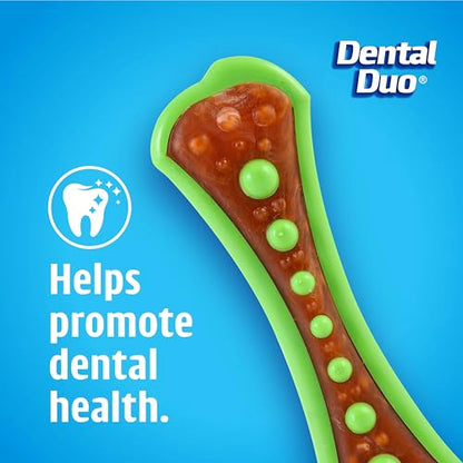 Hartz Chew 'n Clean Dental Duo Bacon Flavored Dental Dog Chew Toy and Treat - Extra Small - size: X-Small (Pack of 1), style: 1 Count