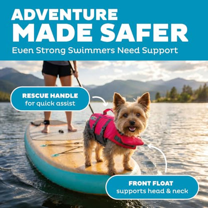 Outward Hound Granby Splash Pink Dog Life Jacket, XS - color: Pink, size: X-Small (Chest Girth: 11"-15")