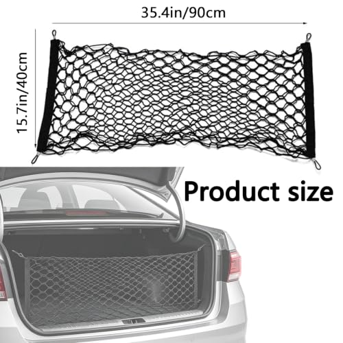 Truck Bed Cargo Net, Storage Elastic Mesh Net（35.4 * 15.7In） - size: 35.4*15.7in