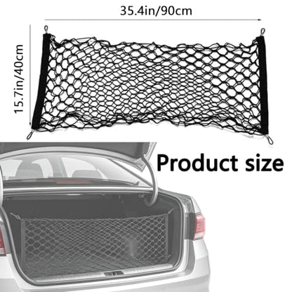 Truck Bed Cargo Net, Storage Elastic Mesh Net（35.4 * 15.7In） - size: 35.4*15.7in