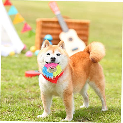 BESPORTBLE Chew Toy for Dogs 3pcs Dog Ring Toys Teething Ring Water Resistant Easy to Clean