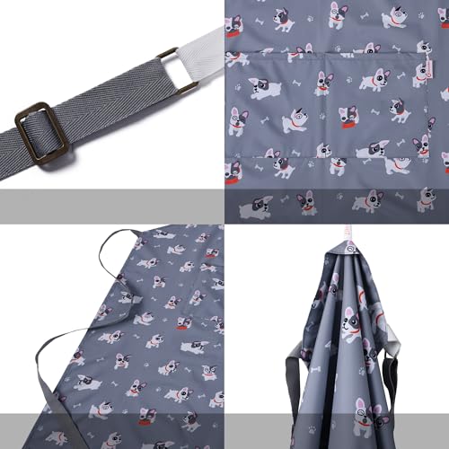 Waterproof Dog Apron for Women, Unisex for Cooking, Dog Grooming, Dishwashing - Lightweight Kitchen & Cleaning Apron