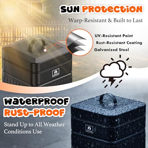 Small Trash Can with Lid, 1.3Gal Stainless Steel Dog Poop Trash Can Outside, Waterproof & Odor Control, 5L Cat Litter Trash Can, Dog Waste Station with Foot Pedal, Garbage Can for Backyard - size: Small-1.3 Gallon