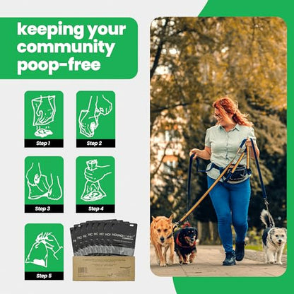 Case of 3200 Pull-Strap Header Pet Waste Bags, 32 Header Packs of 100 Bags, Commercial Dog Waste Station Bags HOA, Residential, XL and Strong, Easy Single Pull for Poop Station Dispensers - size: 3200 Count (Pack of 1)