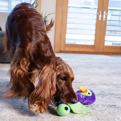 Outward Hound by Nina Ottosson Hide-Ablez Plush Dog Puzzle with Treat Ball, Toucan, Multicolored - color: Hide-Ablez Toucan