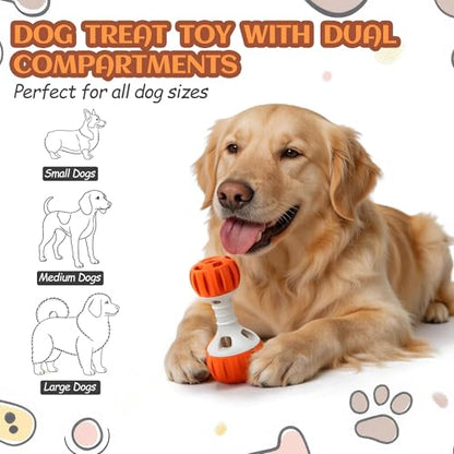 ALL FOR PAWS Dog Frozen Treat Toy, Dog Puzzle Food Ball Toy for Small Medium Large Dogs, Reusable Treat Dispensing Dog Toys to to Keep Them Busy and Reduces Anxiety, Dog Licking Toy, Easy to Clean
