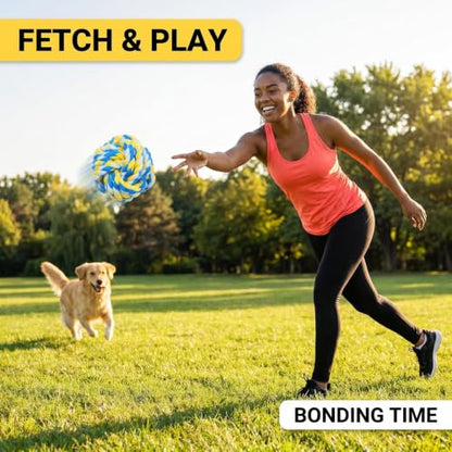 Speedy Panther 9 Pack Large Dog Rope Toys for Aggressive Chewers, 5 Knots Indestructible Chew Toy Kit for Medium Large Dogs, Puppy Teething Tug Toy, Colourful Cotton Dog Rope Toys