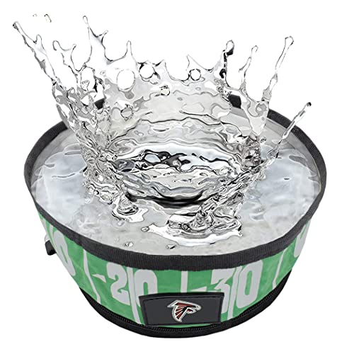 Pets First NFL Collapsible Pet Bowl - color: Atlanta Falcons, style: 2 Pack