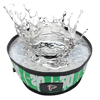 Pets First NFL Collapsible Pet Bowl - color: Atlanta Falcons, style: 2 Pack