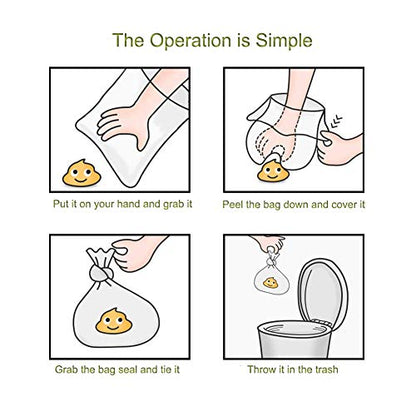 ECO-CLEAN Dog Poop Bags, 24 Rolls/360 Bags with Dispenser, Dog Waste Bags, Unscented, Leak-Proof, Easy Tear-Off - color: Green