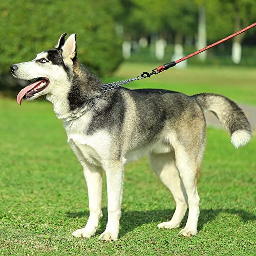 Dog Prong Collar, Adjustable Dog Training Collar with Quick Release Buckle for Small Medium Large Dogs (Silver, XL /4.0mmNeck: 20"-23'' Weight:90 lbs) - color: Silver, size: XL/4.0mm (Neck: 20"-23" Weight: 90 lbs)