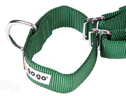 GOGO Pet Products 1-Inch Martingale Dog Collar, Large, Hunter Green - color: Hunter Green, size: Large (1" web width)