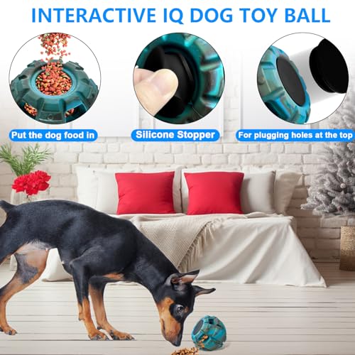 Yipetor Frozen Treat Dispensing Dog Toy - Large Chew Toy, Freezable Fillable Rubber, Reduces Anxiety, Easy to Clean, Interactive Puzzle (Medium) - color: Classic Blue, size: Medium