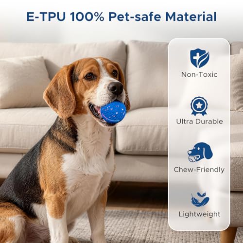 Interactive Dog Ball Replacement Shell for Small Medium Dogs (Only Blue Shell) - color: Blue Shell