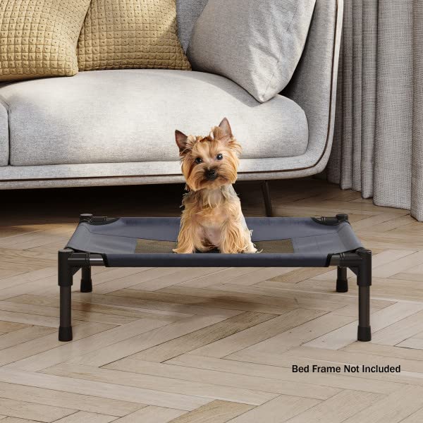 PETMAKER Elevated Dog Bed Cover - 24.5x18.5-Inch Replacement Pet Bed Cover with Mesh Panel - for Indoor/Outdoor Use - Dog Cot Not Included (Blue) (Pack of 2) - size: Small (Pack of 2)