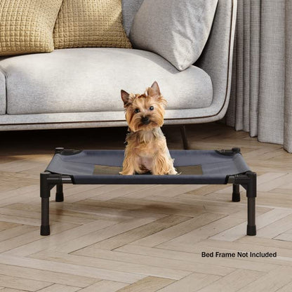 PETMAKER Elevated Dog Bed Cover - 24.5x18.5-Inch Replacement Pet Bed Cover with Mesh Panel - for Indoor/Outdoor Use - Dog Cot Not Included (Blue) (Pack of 2) - size: Small (Pack of 2)