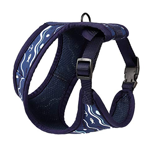 Mile High Life Step in Dog Harness for Small Dogs No Pull, Easy Get on Air Mesh Vest Harness, Adjustable Easy Closures Both Neck and Chest (Blue, XS Chest 11.4"-16.1") - color: Vest Harness Blue, size: XS Chest 11.4"-16.1"