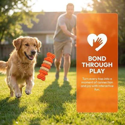 Dog chew Toys, Suitable for Teething Pets, Durable, and Good for Dental Cleaning. Interactive Dog Toys for Small, Medium, and Puppy chewers. - color: Bone