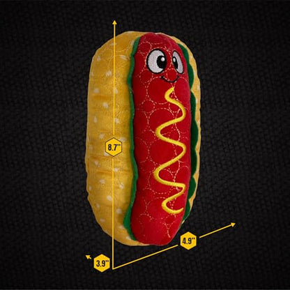 Bite Force - Durable & Strong Dog Toy Wieny Wiggle with Squeaker, Kevlar-Reinforced Seams for Aggressive chewers- red. - color: Regular - Wieny Wiggle