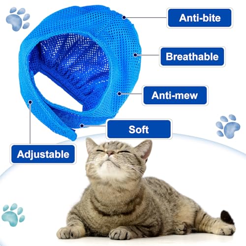 9 Pcs Cat Bathing Bag Set Cat Shower Bag Anti Bite and Scratch for Pet Grooming Washing Brush Comb Muzzle Nail Clipper Nail File Tick Tool (Navy Blue) - color: Navy Blue