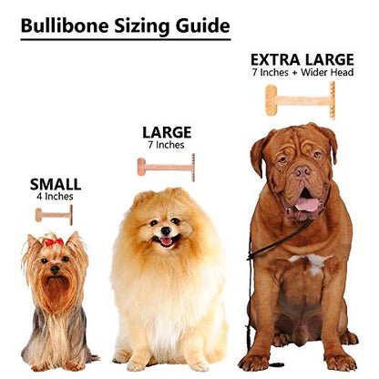 Bullibone Nylon Dog Chew Toy for Aggressive Chewers - Dental Hygiene Bone with Bacon Flavor, Durable Tough Chew Toys for Extra Large Dogs, Indestructible Dog Bone - Single - size: XL - Single