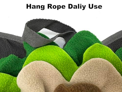 Rabbit Foraging Mat Snuffle Mat, Feeding Mat Interactive Feeding Puzzle Toy, Pet Sniffing Training Mat for Dogs, Hamsters Guinea Pigs Stress Relief