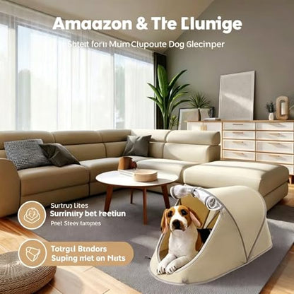 Lightweight Foldable Pet Tent | Portable Outdoor Dog Bed for Small Dogs & Cat Bed | Raised Dog Cot with Breathable Mesh | No-Tool Setup for Camping, Travel, Home | Dog Hammock & Calming Hideaway