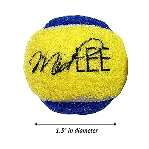Midlee X-Small Dog Tennis Balls, 1.5", Blue/Yellow, Pack of 12 | Puppy Tiny Mini Play