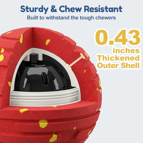Interactive Dog Toys, Smart Interactive Dog Ball with 3 Modes, Auto-Moving&Bouncing, High-Resilience&Chew Resistant E-TPU Dog Ball, IPX6 Waterproof, Indoor&Outdoor Use, Rolling Ball Dogs - color: Basic