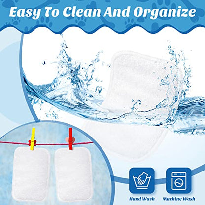 20 Pieces Dog Diaper Pads Washable Reusable Replaceable Diapers Liner Pads for Small Medium Dog (Female, Small) - size: Small