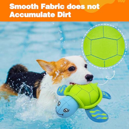 Dog Pool Toys, Floating Water Toys for Dogs, Squeaky Dog Toys for Water or Pool, Outdoor Beach Interactive Dog Toys for Small and Medium Dogs – Turtle - style: A-Turtle