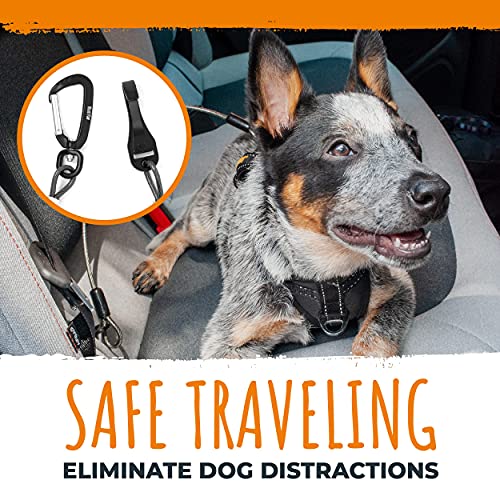 Mighty Paw Dog Seat Belt Vehicle - Chew-Proof Dog Belt - Great for Teething Puppies - Latch Bar Attachment Like Child's Car Seat - Aviation Aluminum Carabiner - Strong Enough for Climbers - 850+ LB - style: Chewproof - 32"