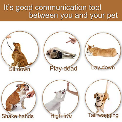 Chadou Training Clicker for Pet Like Dog Cat Horse Bird Dolphin Puppy with Wrist Strap, 2 Pack