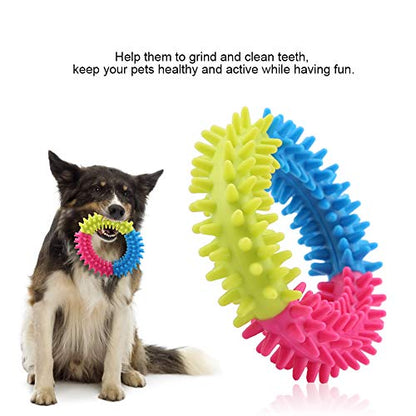TOPINCN Pets Chew Toys, Chew Toys Ring, Non Material Cute Ring Shape for Pets Dogs Puppy