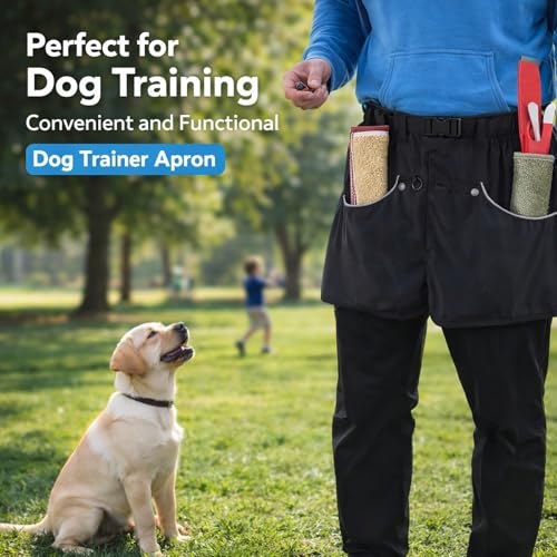 Dog Trainer Apron Shorts, Waterproof Polyester, Large Capacity Pockets - Scratch Protection, Durable Fabric, Ideal for Training Activity and Outdoor Use