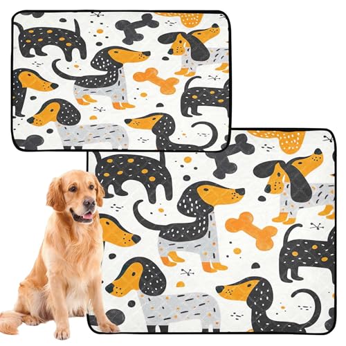 Qilmy Dog Pet Mat, Waterproof Reusable Dog Training Pad Anti-Slip Pet Creat Pad for Small Medium Large Dogs and Cats