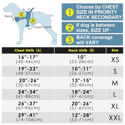 ADVENTUREMORE Dog Harness for Medium Dogs No Pull, Sport Dog Halter Harness Adjustable Reflective Dog Vest Escape Proof Dog Harness with Easy Control Front Clip Handle for Training Walking M Orange