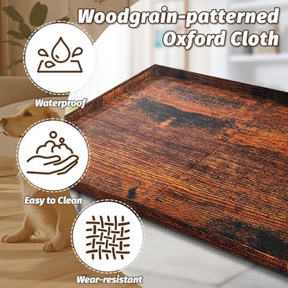 Dog Crate Topper Covers Plastic Foldable High Side Lip Dog Kennel Countertop Table Top (36.6" x 23.3")