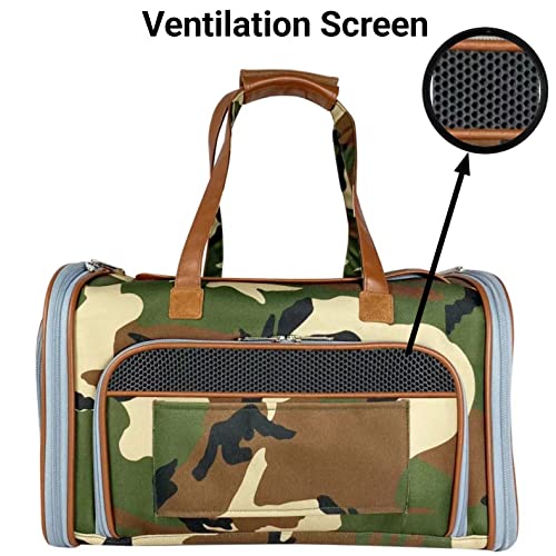 Mr. Peanut's Gold Series Standard Size Expandable Pet Carrier (Camo) - color: Camo