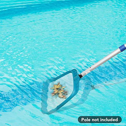 POOLWHALE Professional Pool Skimmer Net,Fine Mesh Net Bag,Heavy Duty Swimming Leaf Skimmer Cleaning Tool - Fast Cleaning,Debris Pickup Removal- Fits Standard Swimming Pool Poles(No Pole) - size: Pool Skimmer
