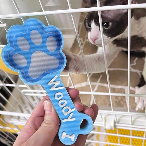 ubjva Personalized Dog Food Scoop Custom Dog Food Measuring Cup with Name Pet Accessories Gifts for Pet Lover - color: Dog Paws