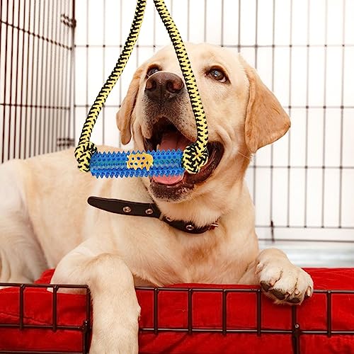 Interactive Dog Toys, Crate Training Aids for Puppies, Puppy Teething Toys,Peanut Butter Dog Food Treat Dispenser Toys (Red) - color: Red