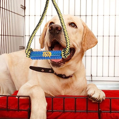 Interactive Dog Toys, Crate Training Aids for Puppies, Puppy Teething Toys,Peanut Butter Dog Food Treat Dispenser Toys (Red) - color: Red