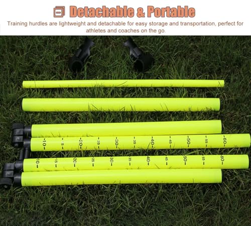Agility Hurdles Trainer Set, Adjustable PVC Training Hurdles for Kids, Portable Small Sports Training Hurdles for Dog and Horse Jump Training