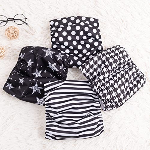 CuteBone Dog Diapers Male 4 Pack Puppy Wraps Reusable Doggie Belly Bands for Male Dogs Small Medium Large - size: L(17"-21")